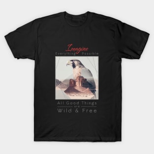 Falcon Nature Outdoor Imagine Wild Free T-Shirt